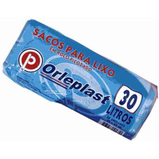 Saco Lixo Economico ORLEPLAST 30L 59X62 Rolo 50un