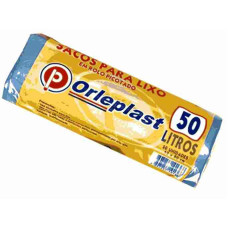 Saco Lixo Economico ORLEPLAST 50L 63X80 Rolo 50un