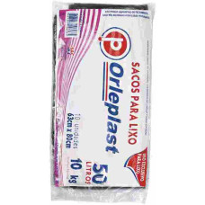 Saco Lixo ORLEPLAST Refil 50L 63X80X0.08 Rolo 25un
