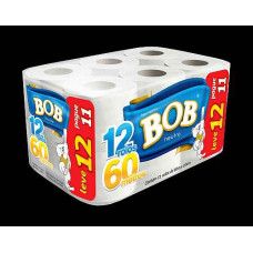 Papel Higienico BOB 60m Leve12pague11 6x12 un