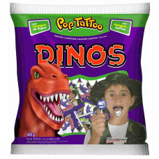 Pirulito BOAV Pop Tatoo Dinos PC400g