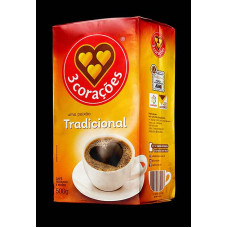 Cafe 3 CORACOES Vacuo Tradicional 500g