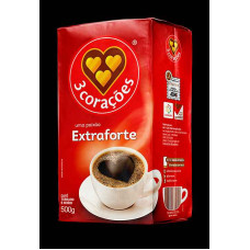 Cafe 3 CORACOES Extra Forte Vacuo 500G