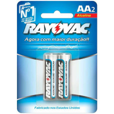 Pilha RAYOVAC Alcalina Pequena SM Cartela 2un