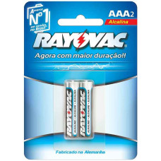 Pilha RAYOVAC Alcalina Palito SM Cartela 2un