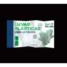 Luva Plastica FORT HEALTH 100un