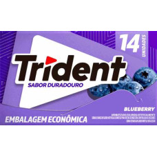 ADAMS Chicle TRIDENT Bluebarry 14Un