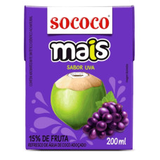 Agua de Coco SOCOCO Uva 24X200ml